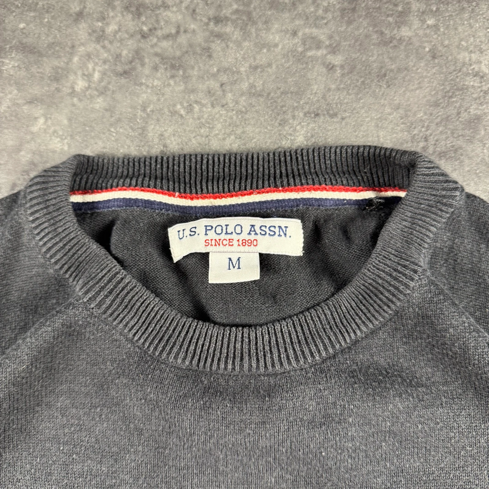 U.S. Polo ASSN Crewneck Sweatshirt Black Cotton Premium Vintage Y2K Luxury Tactical Achieve – photo 10